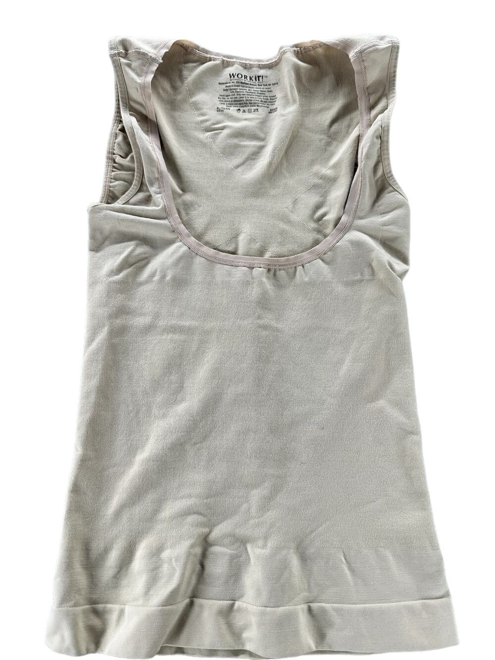 NWOT Work It Beige Sleeveless Shapewear Under Tank Top Women's Size XL